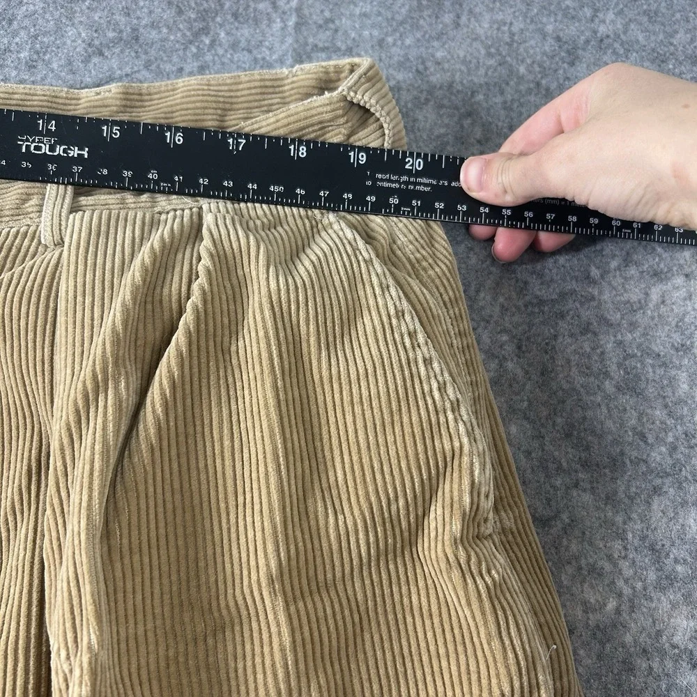 Vintage Polo Ralph Lauren Pants Mens 40x32 Corduroy Straight Leg Brown USA FLAW